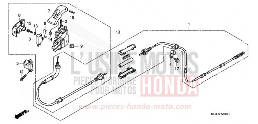 FREIN DE STATIONNEMENT VFR1200FDA de 2010